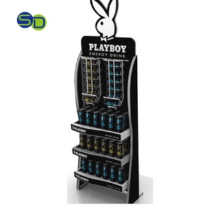 Présentoir métallique à alimentation par gravité à 3 étagères de forme irrégulière - Product Image 2