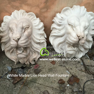 <span class=keywords><strong>Fontaine</strong></span> de tête de lion pour mur en marbre poli, <span class=keywords><strong>pierre</strong></span> <span class=keywords><strong>naturelle</strong></span>, 1 pièce - Product Image 3