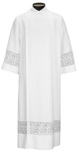 Chiesa cattolica oro jacquard disegno altare server cotta alb - Product Image 2