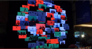 Bảng quảng cáo logo máy chiếu hình ảnh động học di chuyển động cơ DMX điện tử 3D gắn tường phía Đông bảng quảng cáo 50x50cm - Product Image 6