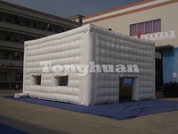 Tente de camping gonflable en forme de cube Facet, extérieur, 30x15m, matériau PVC, garantie 3 ans, excellent rapport qualité-prix