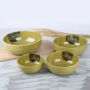 Melamine korean noodle soup rice bowl sets