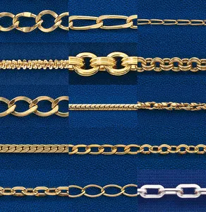 Chain Brass Chain Brass Jewelry Chains Catalog 5 - Flat Figaro Heart Fancy Charm Chains Serpentine Boston Rope Chain Jewelry Findings Components