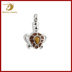 Comercio al por mayor de Acero Inoxidable Cremación Recuerdo Joyería Opal Colgante de <span class=keywords><strong>La</strong></span> Tortuga - Product Image 1