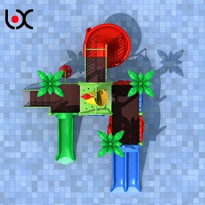 Más nuevos niños LLDPE galvanizado de la tubería de agua de piscina diapositiva parque de agua - Product Image 3