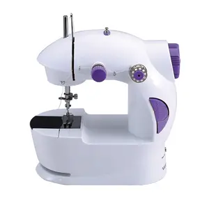 Mini Sewing Machine with Extension Table Electric Portable Sewing Machine Lightweight for Beginners Household DIY Handheld