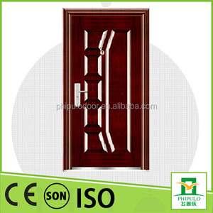 Popular en la India diseño Casa de la puerta personalizado puerta de acero de seguridad con tamaño estándar - Product Image 1