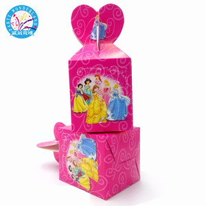 <span class=keywords><strong>2023</strong></span> Beautiful six princess party supplies scatola di dolci di carta cartoon kids birthday baby shower decorazione scatole di caramelle di carta - Product Image 5