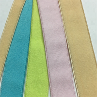 Multicolore Un côté velours tissé élastique haute ténacité bande de Chine usine