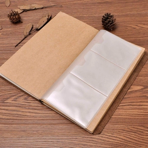 En blanco de estilo <span class=keywords><strong>japon</strong></span>és, cuaderno viajero personalizar Vintage diario de revista de cuero con sostenedor de la pluma de tarjeta de - Product Image 3