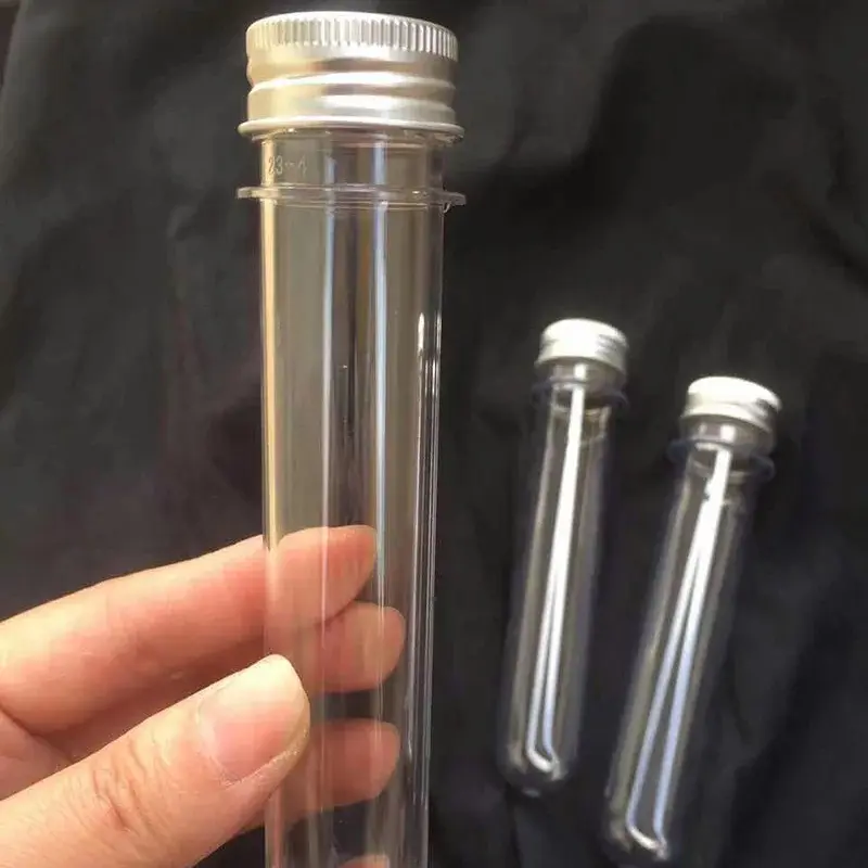 40 ml transparante cilindrische HUISDIER buis fles masker stok rubber candy tube capsule plastic fles