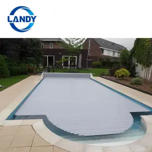 Hard Plastic Pool Covers Maker Custom Size Polycarbonate Pool Cover with Luxury Slates