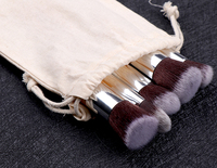 Vente en gros Brochas De Maquillaje Bambu Kabuki Premium Brush 11pcs Cosmétique Bambou Manche Maquillage Ventilateur Pinceaux Set Custom Logo