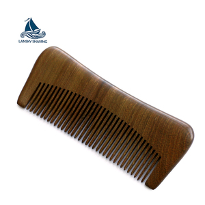 Migliore qualità del commercio all'ingrosso di legno barba pettine per mens barba cura