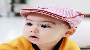 Mode cool coton coloré ou personnalisée enfant strie béret cap - Product Image 5