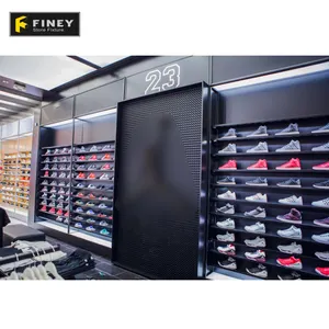 OEM Supplier Customized Sport wear Shop Design Factory Direct Sell Basketball Shoe Display Rack