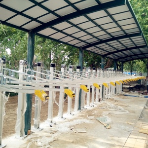 Cuadro de bicicleta de dos pisos de acero Zhuo Qian para estacionamiento de <span class=keywords><strong>bicicletas</strong></span> de publicación - Product Image 3