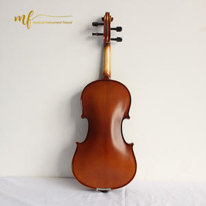 Haute qualité fait à la main solide <span class=keywords><strong>violon</strong></span> couleur marron avec des pièces en ébène Brésil bois arc épicéa visage matériel érable dos/côté - Product Image 3