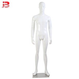 Di buona qualità in fibra di vetro corpo pieno maschera testa di fantasma nero del basamento del modello maschile mannequin - Product Image 2