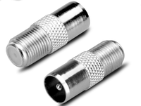 Conector hembra tipo F a conector macho PAL adaptador de conector de Cable de antena de TV Coaxial