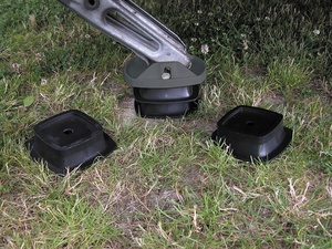 RV Motorhome Caravan Foot Jack Pads avec goupille de verrouillage en <span class=keywords><strong>métal</strong></span> Crics stabilisateurs de haute qualité en plastique résistant aux UV. - Product Image 3