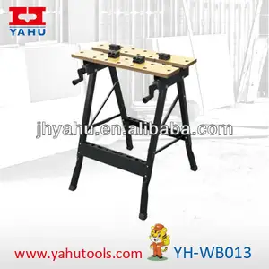 All-purpose folding clamping table and 2x4 workbench kit for woodworking with vise