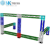 Sistema de Truss de Aluminio de Alta Calidad de 290 mm para Iluminación de DJ, Truss para Escenarios, Eventos, Espectáculos en Interiores y Exteriores, Exposiciones
