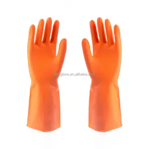 Одобренные CE рабочие перчатки из красного/черного/желтого/оранжевого промышленного латекса