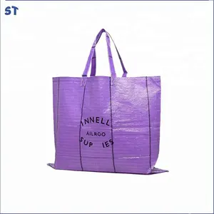 Polypropylene sacs woven plastic handle sack Fiji pp woven bag