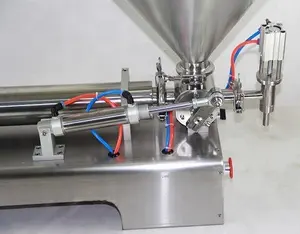 Полуавтоматическая одноголовочная пневматическая машина для наполнения медом 50-500 мл, новый дизайн