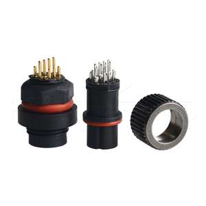 HytePro IP68 Waterproof Panel Mount Ethernet <strong>Rj45</strong> 10 Pin <strong>Connector</strong> - Product Image 4