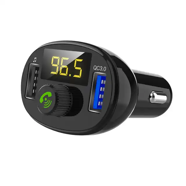 Source Transmetteur FM Bluetooth mains libres BT23 QC3.0, original, lecteur  MP3, chargeur de voiture, double USB, charge rapide, pour voiture on  m.alibaba.com