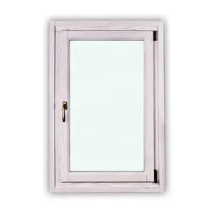 Hot sale safety European style design white color aluminum cald wood tilt and turn casment windows