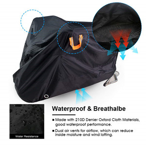 Woqi Heavy Duty motocicleta al aire libre impermeable Anti-UV polvo <span class=keywords><strong>lluvia</strong></span> Protector poliéster motocicleta cubiertas <span class=keywords><strong>para</strong></span> bicicletas <span class=keywords><strong>de</strong></span> carretera - Product Image 3