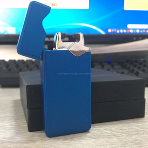 Nuevo Diseño stong chispas de arco de plasma usb encendedor de cigarrillos Cigarro Del botón en el lado logotipo personalizado - Product Image 1