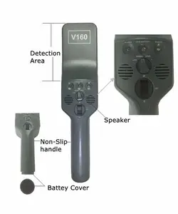 Yüksek hassasiyetli el altın metal dedektörü ışık ses ve titreşimli alarm - Product Image 1