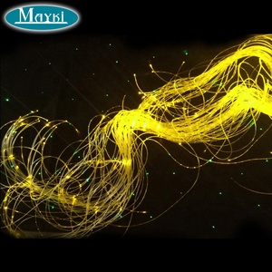 750M/Cuộn Nhựa Lấp Lánh Sợi Quang Ánh Sáng Thác Nước Rèm Sử Dụng 1.0Mm Sáng Sợi Quang Với Rõ Ràng PVC Bìa - Product Image 4