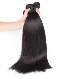 HTHAIR Straight goedkope braziliaanse haar 9A virgin brazilian hair weave, human hair extension naai in weave bundels