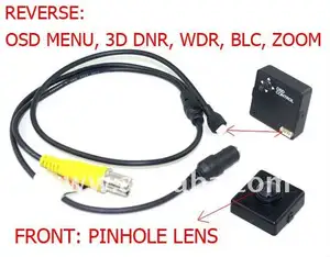 HD starlight pinhole video camera(OSD/WDR/HLMC/DNR)
