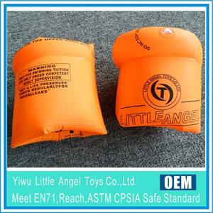 B04 LITTLA ANGEL Brassards de natation gonflables en vinyle orange sans phtalates pour enfants, conformes aux normes EN71 CE ASTM - Product Image 6