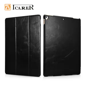 ICARER producto de alta calidad de cuero caso de Folio para iPad Pro de 12,9 pulgadas