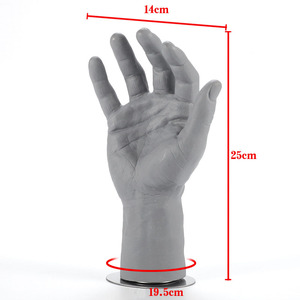 Mani e Braccia di Manichino Maschile per Esposizione, Pieghevoli, Modello Grigio con Magnete per <span class=keywords><strong>Gioielli</strong></span> - Product Image 3