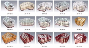 Solárium de Estilo Australiano con Estructura de Aluminio, Invernadero de Cristal con Techo Templado para Villas, Moldura Triangular - Product Image 6