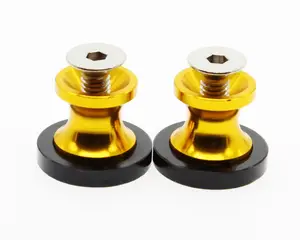 8mm CNC Alüminyum Swingarm Spools Kaydirici Honda CBR 600 954 1000 RR için Suzuki GSXR 600 750 1000 motosiklet Standları Vidalar D10