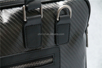 Porte-documents en fibre de carbone pour hommes, sac en cuir de haute qualité design populaire, mallette pour les affaires