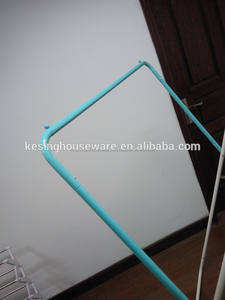 X-shape Adjustable hangup <span class=keywords><strong>the</strong></span> action SHELF rack clothing - Product Image 2