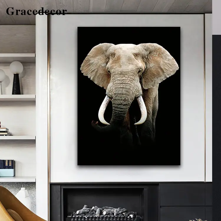 Großhandel Elephant Bild Tier Wand Kunst Malerei