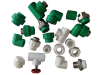 Raccords de tuyauterie PPR de couleur verte et blanche, coude, raccord en T, tous types de raccords de tuyauterie PPR, catalogue