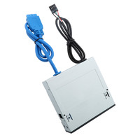 Lector de Tarjetas SIM Interno USB 3.0 Multi Ranuras de 3.5 Pulgadas con Soporte UHS-II, Lector de Tarjetas Secure Digital/Smart