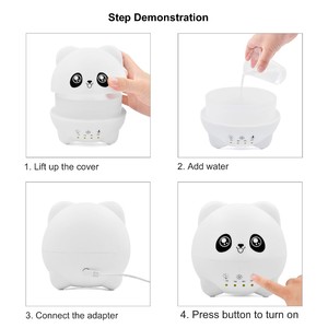 Humidificador para Dormitorio de Bebé, Humidificador Ultrasónico de Vapor Frío Pequeño, Difusor de <span class=keywords><strong>Aire</strong></span> Súper Silencioso, Humidificador Purificador de <span class=keywords><strong>Aire</strong></span> con Diseño de Dibujos Animados - Product Image 3